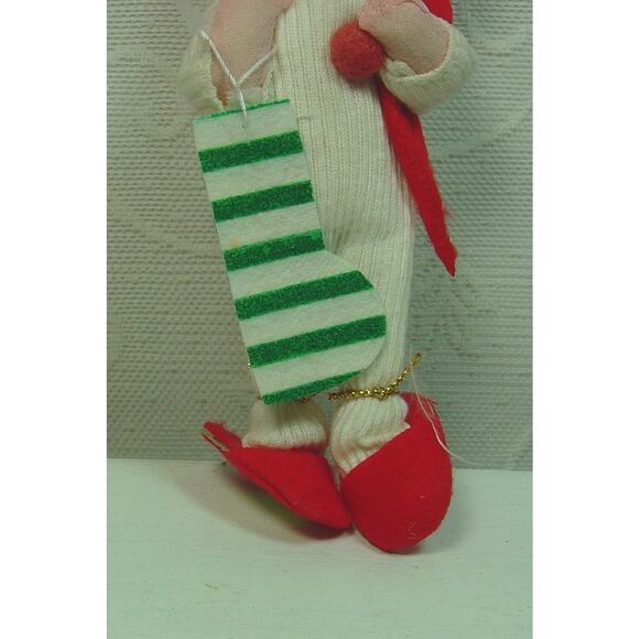 JESTIA T.K.R. SLEEPY CHILD WITH STOCKING FABRIC FIGURINE--JAPAN--#725 - Picture 2 of 5